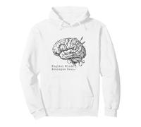 Digital Mind Analógico Alma Cerebro Engranajes Artista Sketch Sudadera con Capucha