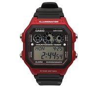 Digital Modelo Casio Men's Digital Illuminator Rubber Strap Watch AE-1300WH-4AVDF. Marca CASIO