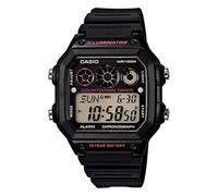 Digital Modelo CASIO World Time Alarm Digital Watch AE-1300WH-1A2VDF. Marca CASIO