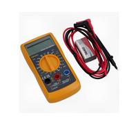 Digital Multimeter for AC and DC Voltage Testing with Battery Current Measurement and Large LCD Display