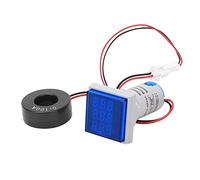 Digital Multimeter Square 3 - Digit Display | AC Voltage Current Hertz Tester 60V - 500V / 0-100A / 20-75Hz | Multifunction Meter for Home/Workshop/Industrial Use (Blue)