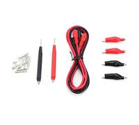 Digital Multimeter Test Leads Kit | 6 - in - 1 Multifunction Probe Set with Alligator Clips/IC Pins/Electronics | Gold - Plated Tips & Silicone Wire for Accurate Testing