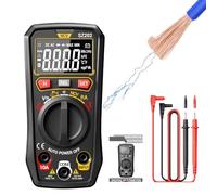 Digital Multimeter Tester, Residential Electrical Outlet Meter, Compact Versatile Electric Measuring Tool, Accurate Voltage and Current Detection for Home, Laboratory, 5.08x2.52x1.18 Inches
