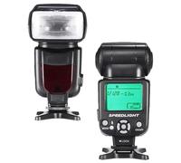 Digital Nc Speedlite - Flash con pantalla LCD compatible con cámaras Nikon, Canon, Sony, Panasonic, Leica, Fujifilm, Pentax y Olympus con zapata caliente