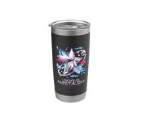 Digital Nostalgia Y2K Revival Mode Star Cybercore Estética Vaso térmico de acero inoxidable de doble pared