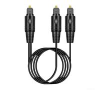 Digital Optical Audio Splitter 1 Male Input to 2 Male Outputs, Compatible with for ps4, für xbox, für blu-ray Players, PCs, Soundbars and Amplifiers, Hi-Fi Fiber Optic Kabel