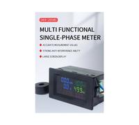 Digital Panel Wattmeter Multifunctional Single-Phase Meter AC Power 50A/100A 0.1W-9999KW Voltage Current 100A