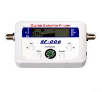 Digital para buscador de satélites SF006 con pantalla LCD y brújula con zumbador y control de atenuación para conexión de receptor de satélite