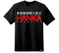 Digital Pharaoh Camiseta para hombre Hanka Robotics Ghost in The Shell, Negro, XX-Large-XXX-Large