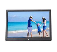 Digital Photo Frame 15 Inch LCD Widescreen HD LED Electronic Photo Album Digital Photo Frame Electronic Album Photo Wall Advertising Machine Gift (Color : Black)