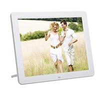 Digital Photo Frame LED Multi-Function High-Definition Digital Photo Frame Electronic Album Business Advertising Machine Picture Browsing (Color : White)