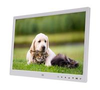 Digital Picture Frame 15 Inch with Remote Control, HD Multifunctional Electronic Photo Frame, Supports Multiple Accounts, Remote Control, USB Drive (Enchufe de la UE)