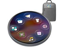 Digital Pin - Alta definición Touchscreen Decor, Digital Display Badge Pin, Animated Pins for Anime Fans | Collectible Pins for Football Music Concert Events | Interactive Badge for Boys, Se référer