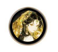 Digital Pixel Badge - Electronic Button with 1.85-Inch HD Screen, Photo and Video Display | Round Touchscreen Pixel Badge For Fans, Cosplay, Anime, Concerts