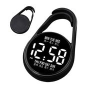 Digital Pocket Watch | LED Electronic Night Glow Waterproof | Digital Keyri
