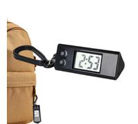 Digital Pocket Watch - Reloj compacto llavero, Elegante Reloj colgante | Pantalla Transparente, Diseño De Reloj De Bolsillo Elegante, Cronómetro Preciso, Accesorio De Anillo, negro, Se référer