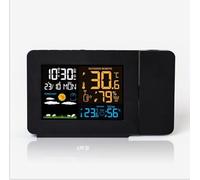 Digital Projection Weather Clock, Digital Clock Projector on Ceiling Wall With Indoor Outdoor Temperature Display,Dual Alarm Clocks Led Display For Bedrooms, LJJY-KK