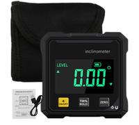 Digital Protractor, Angle Finder Tool, Precision Level Display, Compact Measuring Design, Digital Gauge for Stud, Miter Saw, Brújula, Car, Machinery, Mesa, Construction Work, 2.4x2.4x1.22 pulgadas