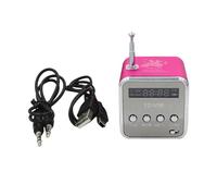 Digital Radio - Handheld FM Audio, Music Player | Altavoz Smart Pocket, panel LCD, interfaz de 3,5 mm, unidad estéreo, receptor mp3 de viaje, caja alimentada por USB, gadget de señal recargable