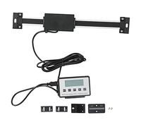 Digital Readout Linear Scale with LCD Display, Metric and Imperial Dual Units, 0.01mm Resolution Stainless Steel Ruler for Lathe Milling Machines with Magnetic Base (0-150 mm)