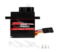 Digital Servo - 1,4 kg RC Toy Servo Motor para precisión 180° Control, bajo ruido Diseño con función de movimiento suave, accesorios robóticos para Beginners, Kids, Hobbyist Drones, Robots and Boats