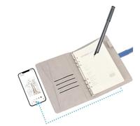 Digital Smart Pen Notebook Set, Digitalización de Sincronización en Tiempo Real Digital para Digitalizar, 2 en 1 Cuaderno Bluetooth con Lápiz Inteligente para Almacenar y (Blue)
