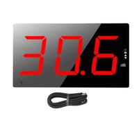 Digital Sound Level Meter 3 Inch Large LCD Screen 30-130dB Range Wall Mounted Decibel Noise Meter with Audible Alarm