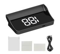 Digital Speedometer - 3.64 Inches HUD Windshield Display for Sedans SUVs Trucks, Compact Auto Gadget with Real-Time Speed Monitor, Vehicle Dashboard Tool for Fleet Managers Enthusiasts Professionals