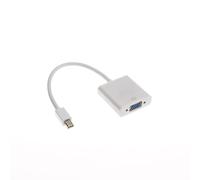 Digital Square Adaptador Mini DP a a VGA 24cm 1080P, Entrada Mini DisplayPort (Thunderbolt) (Mini DP) Macho de 20 Pines, Salida Hembra D-Sub VGA, para Surface Pro macbook Air etc.