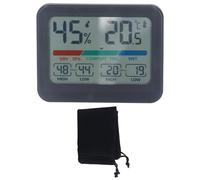 Digital Thermometer Hygrometer HD Screen Accurate Indoor Temperature Humidity Monitor Real Time Display for Home Office Bedroom Living Room Greenhouse 9.3 x 7.3 x 2cm