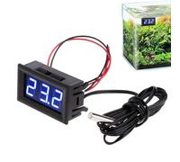 Digital Thermometer | LCD Water Temperature Monitor | Reptile and Terrarium Warmth Monitors, Accurate &Easy Read Display for marine fish tanks, incubator, Reptiles Tank