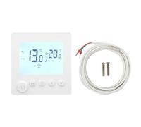 Digital Thermostat for Heating | LCD Display with Remote Control & Timing Function | Temperature Controller 5℃ - 60℃ for Home/Office/Hotel | Easy Installation, ±1℃ Accuracy (Without WiFi)