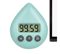 Digital Timer - ABS 8x6.5x2.5cm | Kitchen Timers For Cooking with LCD Display | Waterproof Work Timer with Suction Cup Kitchen Cooking, Baking, Exercise, Shower, Classroom Timing Device