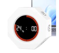 Digital Timer, Countdown Clock, Study Tool, Time Tracker, USB Recargable Shock Resistant Display with Progress Bar for Homeschool, Exam Room, Study Desk, Classroom, Kitchen