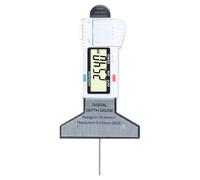 Digital Tire Gauge - LCD Precision Depth Measurement Device System, Brake Pad Wear Analyzer Tool Return Spring Mechanism, RV Truck Automobile Bike Driver Safety Inspection Kit | Accurate Tread