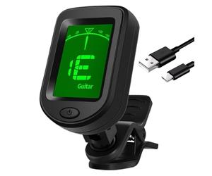 Digital Tuner Electric Guitar, String Instruments, 1.18x1.77x1.77 Inches, Accurate Tuning Tool, Guitar Tuner for Beginners, Players, Studio, Practice and Classroom (Multicolor)