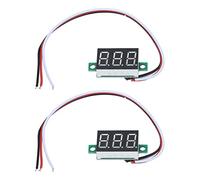 Digital Voltmeter DC 0-30V | 0.36 Inch LED Display with Reverse Polarity Protection | Mini Voltage Tester for DIY Electronics/Automotive/Solar Systems