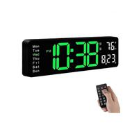 Digital Wall Clock, Large Display Digital Clock with Remote Control,suitable for Living Room, Bedroom, Decor