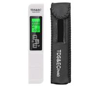 Digital Water Tester, Water Quality Tester, Portable Detection Device with Leather Case for Accurate PPM Measurement, Home Drinking Use, ABS Shell, 5.98x1.18 inches, 45 g