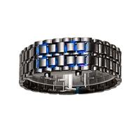 Digital Wrist Watch - Stainless Steel LED Screen Sports Watch, Accurate Timekeeping Device for Men and Women, Durable Digital Watches for Friends, Office, Social Events, Travel, Outdoor, Indoor,