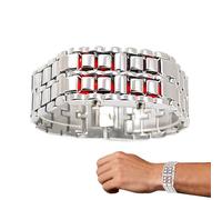 Digital Wrist Watch - Stainless Steel LED Screen Sports Watch, Accurate Timekeeping Device for Men and Women, Durable Digital Watches for Friends, Office, Social Events, Travel, Outdoor, Indoor,