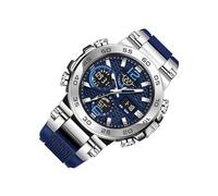 Digitale Analoge Armbanduhr - Silikon 24 x 4,8 x 2 cm Wasserdichtes Herrenmodell | Modische Leuchtende Uhr Mit Doppelanzeige mit Nachtlicht, Sport, Freizeit, Business Armbanduhr | Büro Reisen Pendeln