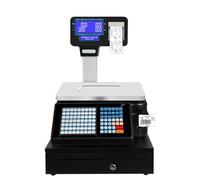 Digitale Preisberechnungswaage mit Thermodrucker, doppelseitigem Display, Preisetikettendruckfunktion und elektronischem Barcode-Drucker für den gewerblichen Einsatz in der Lebensmittelindustrie