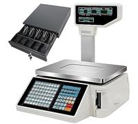 Digitale Preisberechnungswaage, Preisauszeichnung für den Handel, Etikettendrucker für Supermarktwaagen, Registrierkasse für Supermärkte, Einzelhandelsgeschäfte, Lebensmittelgeschäfte, Fleischereien,