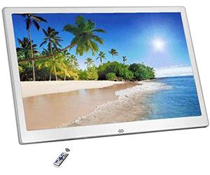 Digitaler Fotorahmen Mit Fernbedienung, Digitaler Fotorahmen, 12,1-Zoll-Musikvideoplayer, Geeignet Für Verschiedene Szenarien (Gold 12)