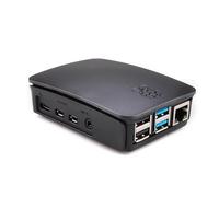 Digitalkey Caja Carcasa para Raspberry Pi 4 - Material ABS - Tipo Protector - Color Negro - Patas de Goma Incluidas (Pi4_Negro)