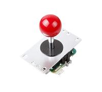 Digitalkey Joystick SANWA JLF-TP-8YT-SK con Perilla de Bola - Arcade Controller Gamepad para gabinetes y Bartops (Rojo)