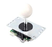 Digitalkey Joystick SANWA JLF-TP-8YT-SK con perilla de bola - Arcade Controller Gamepad para gabinetes y Bartops (Blanco)