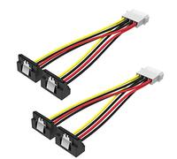 Digitalkey Vention Cable Molex 4 Pin a 2 SATA, 2 Piezas | Incluye Juego de Tornillos, Para Disco Duro/SSD, Para Lectores Ópticos