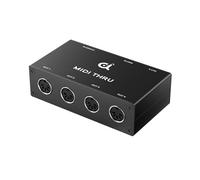 DigitalLife Caja MIDI Thru/Splitter/Hub 1-Ent./5-Sal. DIN 5 Pines (Thru-5-B, Metal)